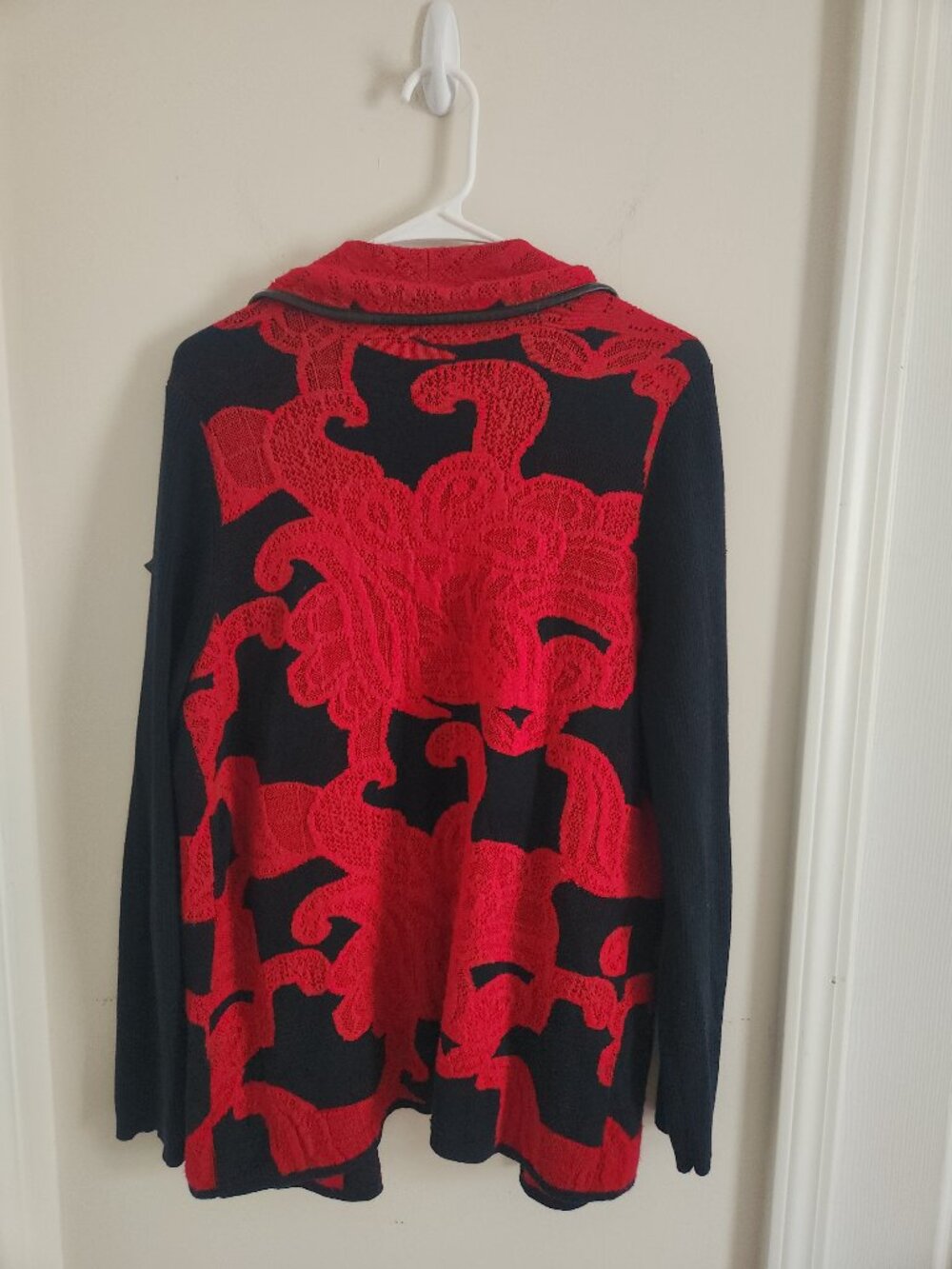 Chicos Red and Black Jacket - Picture 3 of 4
